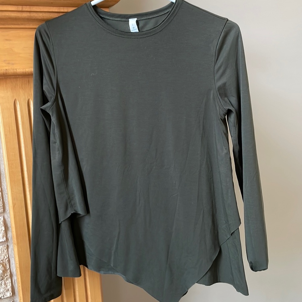 lululemon athletica Dark Green Long Sleeve Top